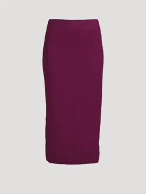 Cashmere And Virgin Wool Pencil Skirt
