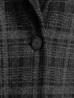 Tartan Boyfriend Blazer Check Print