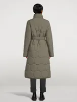 Quilted Coat With Belt