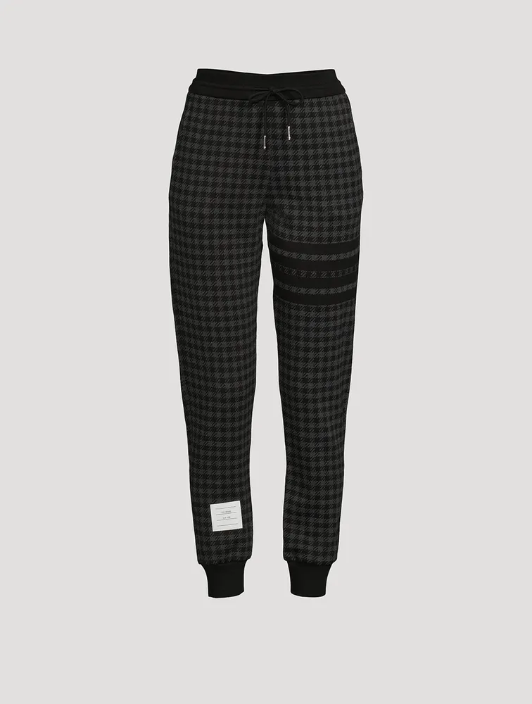 Check Jacquard Sweatpants