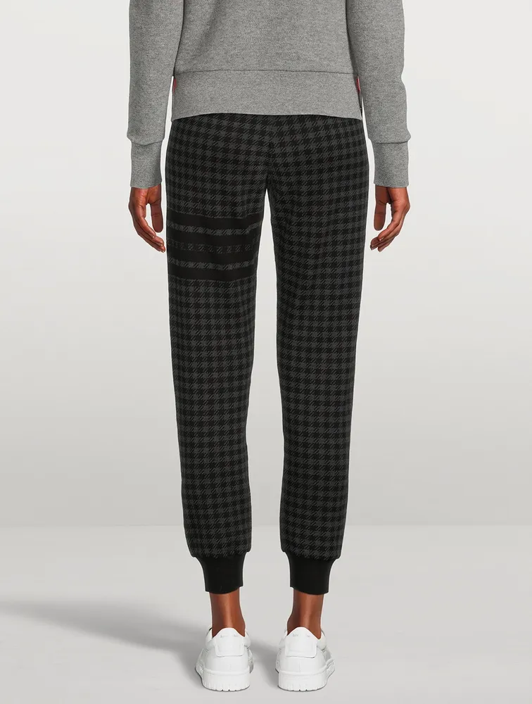 Check Jacquard Sweatpants