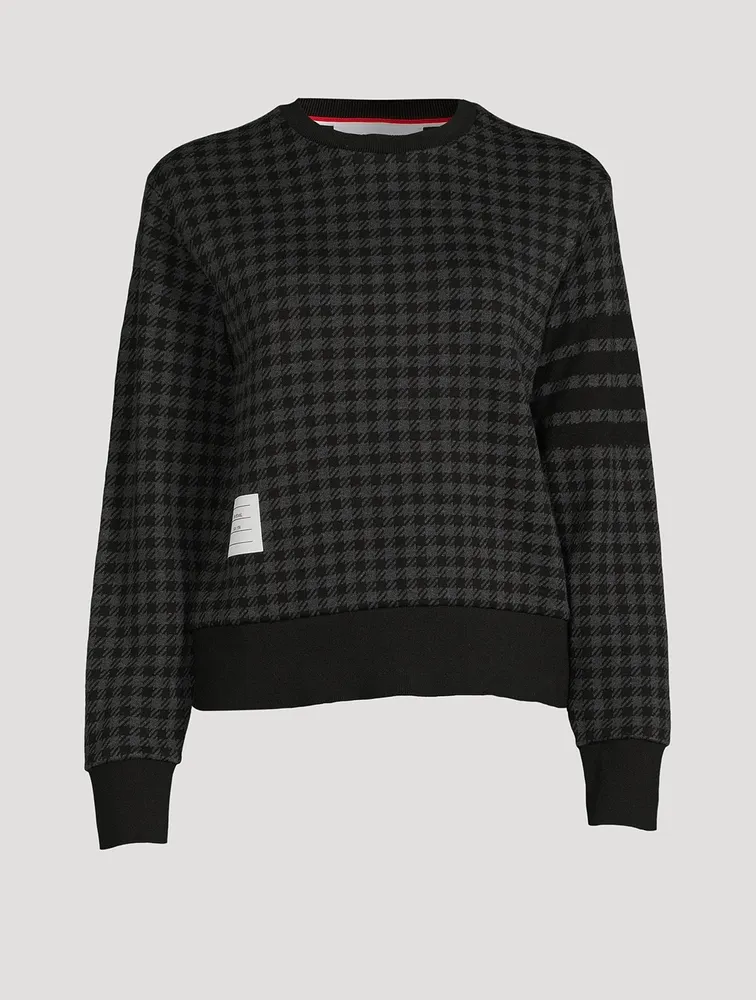 Check Jacquard Sweatshirt