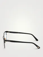 Rectangular Optical Glasses With Blue Block Lenses