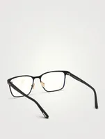 Rectangular Optical Glasses With Blue Block Lenses
