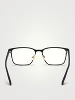 Rectangular Optical Glasses With Blue Block Lenses
