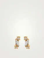 Fireworks 18K Gold Cali Classic Stud Earrings With Diamonds