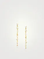 Fireworks 18K Gold Iva Linear Earrings With Diamonds