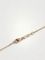 Fireworks 18K Rose Gold Cascade Necklace With Rainbow Sapphires And Diamonds