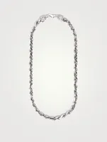 Sterling Silver Rope Chain Necklace