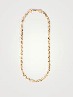 24K Goldplated Rope Chain Necklace