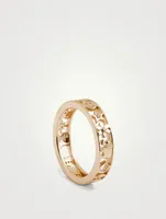 14K Gold Icon Ring With Diamonds