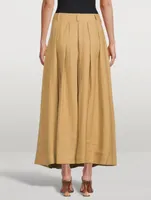 Tulay Hemp A-Line Midi Skirt