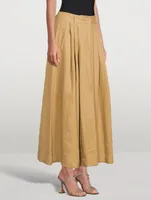 Tulay Hemp A-Line Midi Skirt