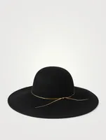 Honey Wool Hat With Chain