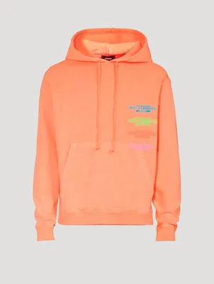 Cotton Hoodie With Multi Logo