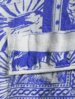 Short Linen Pyjama Set Lamba Print