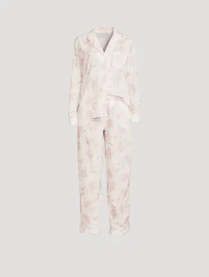 Long Cotton Pajama Set Luxe Deia Print