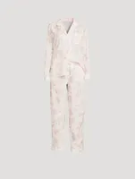 Long Cotton Pajama Set Luxe Deia Print