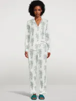 Long Cotton Pajama Set Howie Pineapple Print