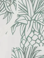 Long Cotton Pajama Set Howie Pineapple Print