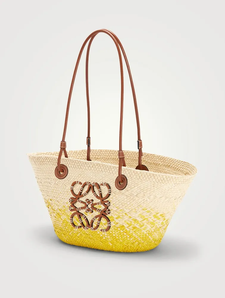 Paula's Ibiza Small Raffia Basket Tote Bag