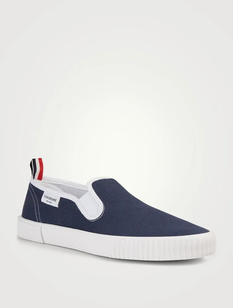 Heritage Canvas Slip-On Sneakers