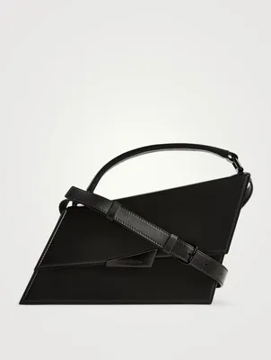 Distorted Leather Shoulder Bag