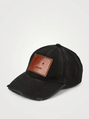 Organic Cotton Canvas Cap With Leather Patch