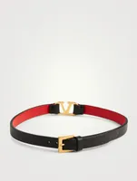 VLOGO Leather Choker Necklace