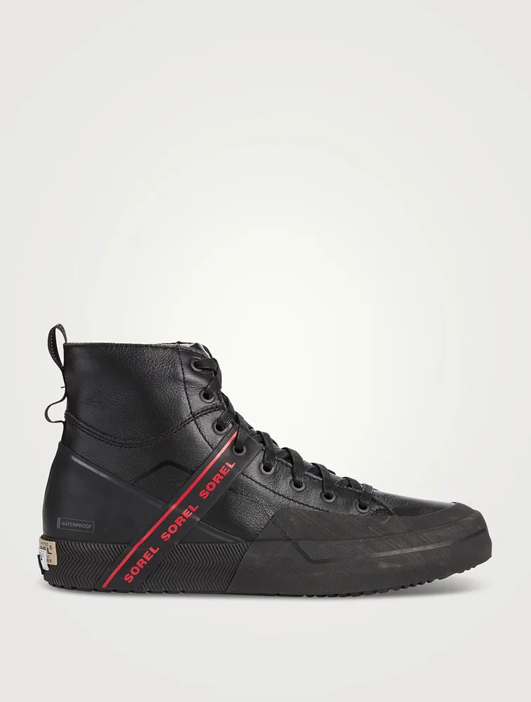 Grit Leather Mid-Top Sneakers