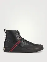 Grit Leather Mid-Top Sneakers