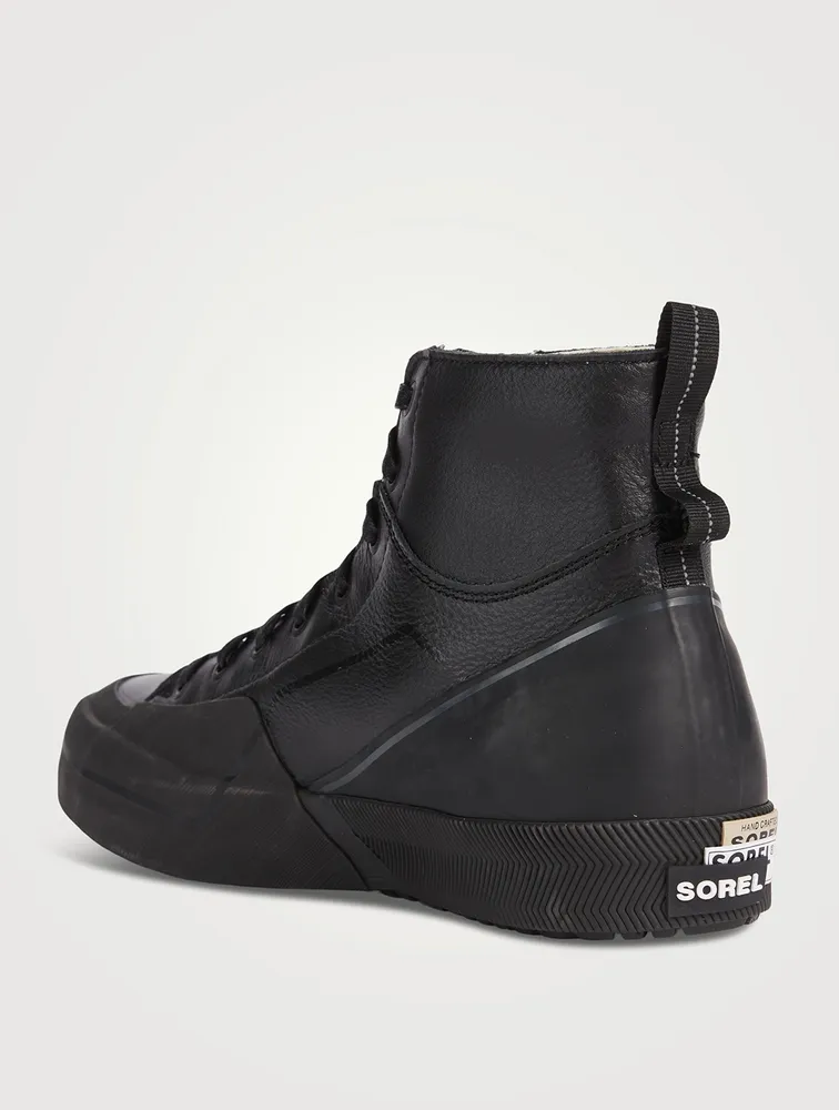 Grit Leather Mid-Top Sneakers