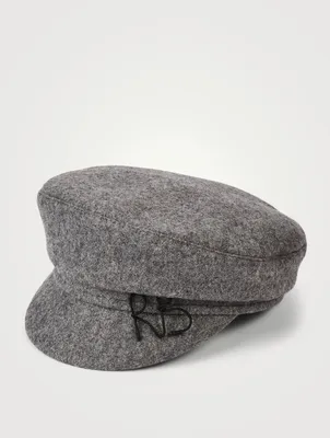 Wool-Blend Baker Boy Beret Cap