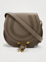 Small Marcie Leather Crossbody Saddle Bag