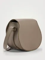 Small Marcie Leather Crossbody Saddle Bag