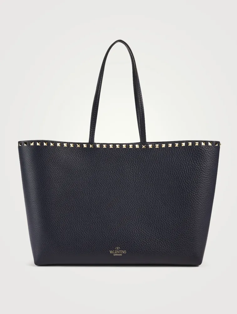 Rockstud Leather Tote