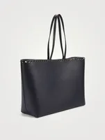 Rockstud Leather Tote