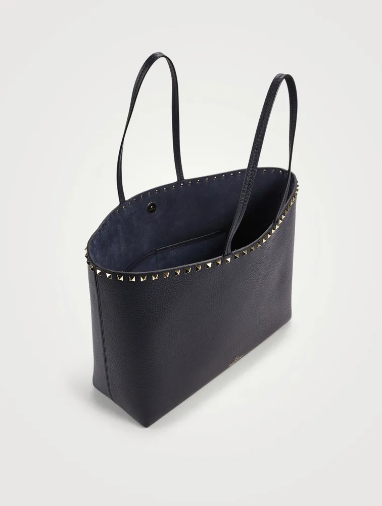 Rockstud Leather Tote