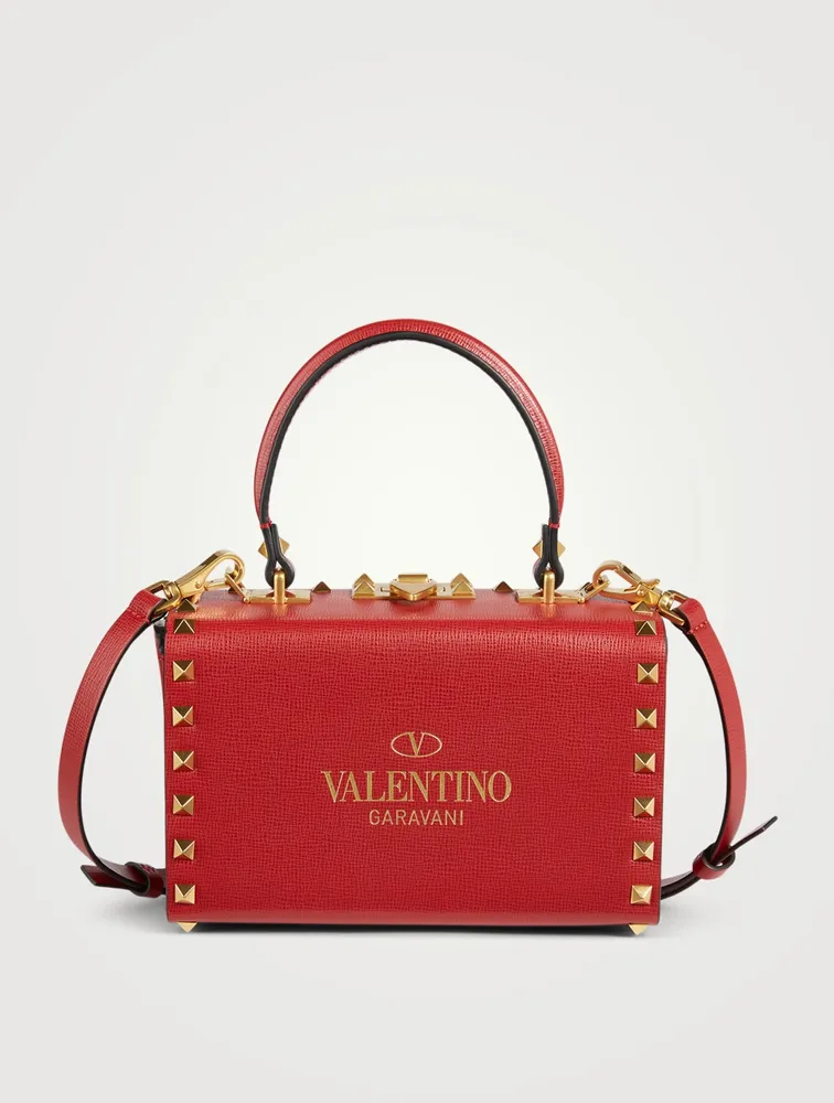 Valentino Garavani - Alcove Black Leather Rockstud Box Bag