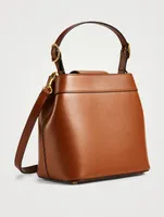 SUPERVEE Leather Bucket Bag