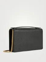 VLOGO Leather Crossbody Chain Wallet