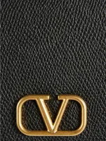 VLOGO Leather Crossbody Chain Wallet