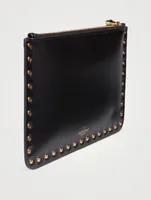 Small Rockstud Leather Pouch