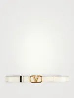 VLOGO Signature Leather Reversible Belt