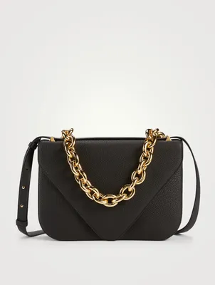 Mount Leather Envelope Shoulder Bag