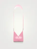 Mini Cut Out Leather Bag With Chain