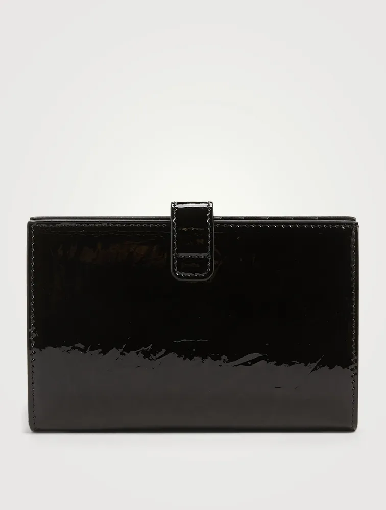 Medium 4G Croc-Leather Bifold Wallet