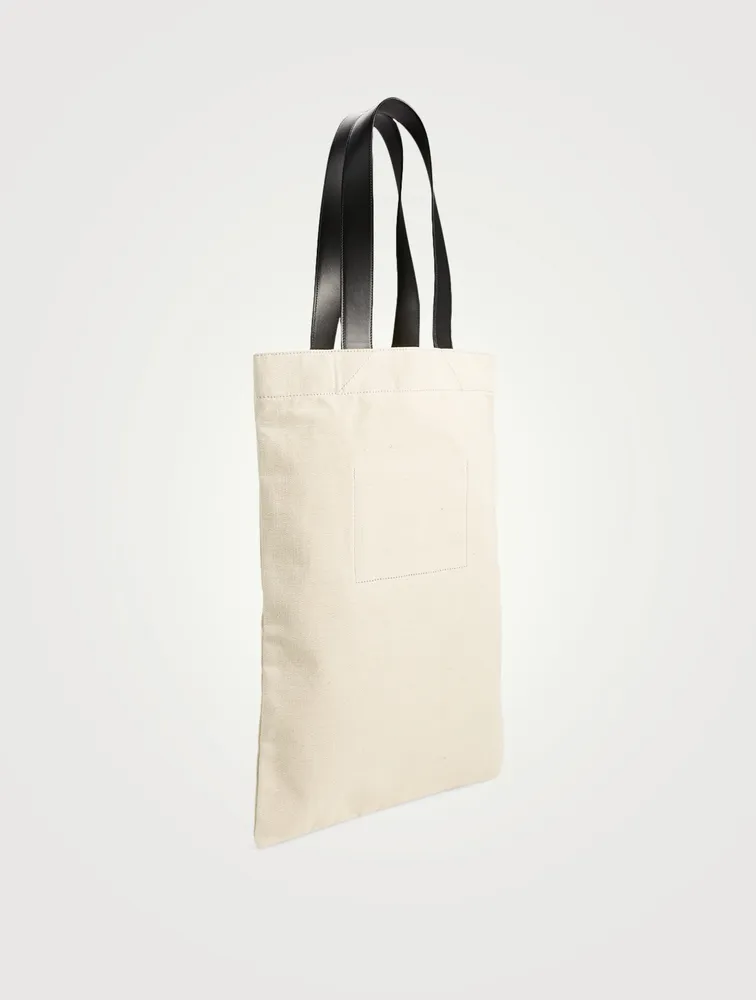 Large Cotton And Linen Canvas Tote Bag