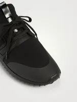 Emilia Leather And Neoprene Sneakers