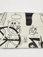 Bike Leather Chain Wallet In Print